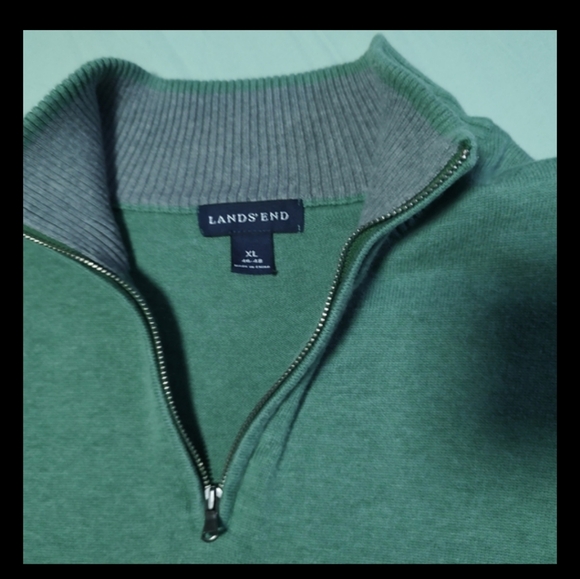 Land's End quarter zip sweater. XL - Picture 2 of 11